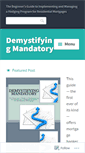 Mobile Screenshot of demystifyingmandatory.com