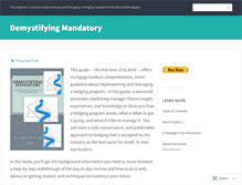 Tablet Screenshot of demystifyingmandatory.com